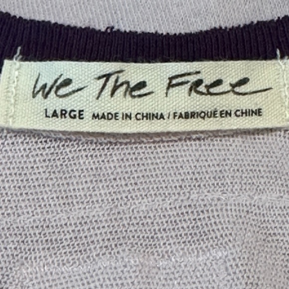 Women's Free People NWT Hail Mary Purple varsity # 34 Tunic - Picture 12 of 16